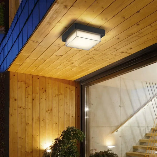 plafonnier étanche pour jardin cour balcon extérieur décoratif - vue 3 sur 7