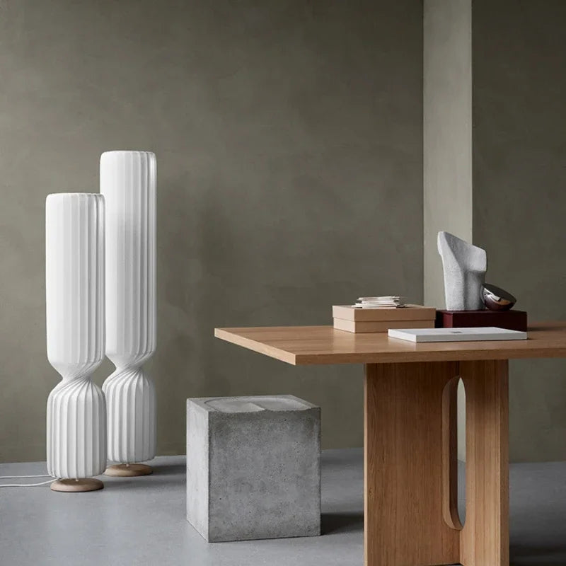 Suspension en soie de forme cylindrique de concepteur danois pour salon Duplex Villa Loft escalier décor éclairage - vue 7 sur 12