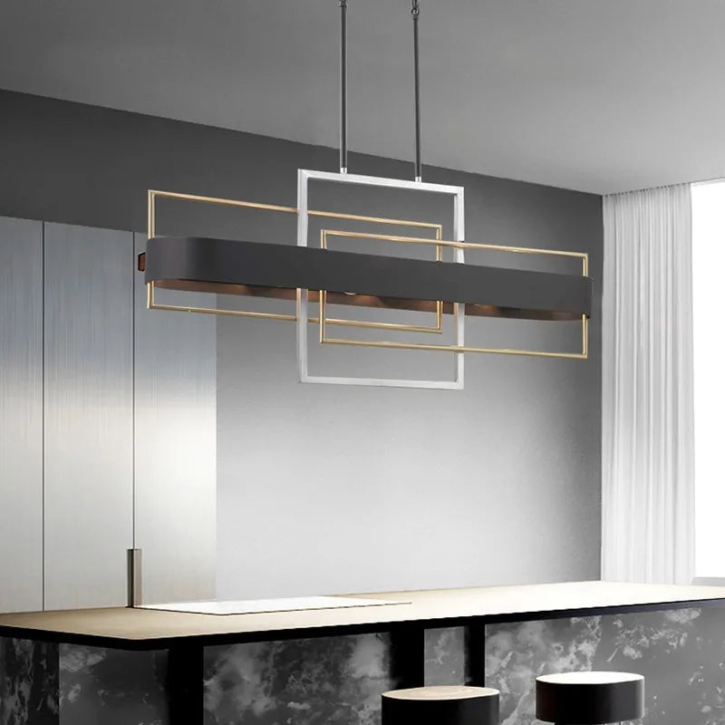 lustre nordique géométrique pour bar restaurant et magasin - vue 4 sur 5