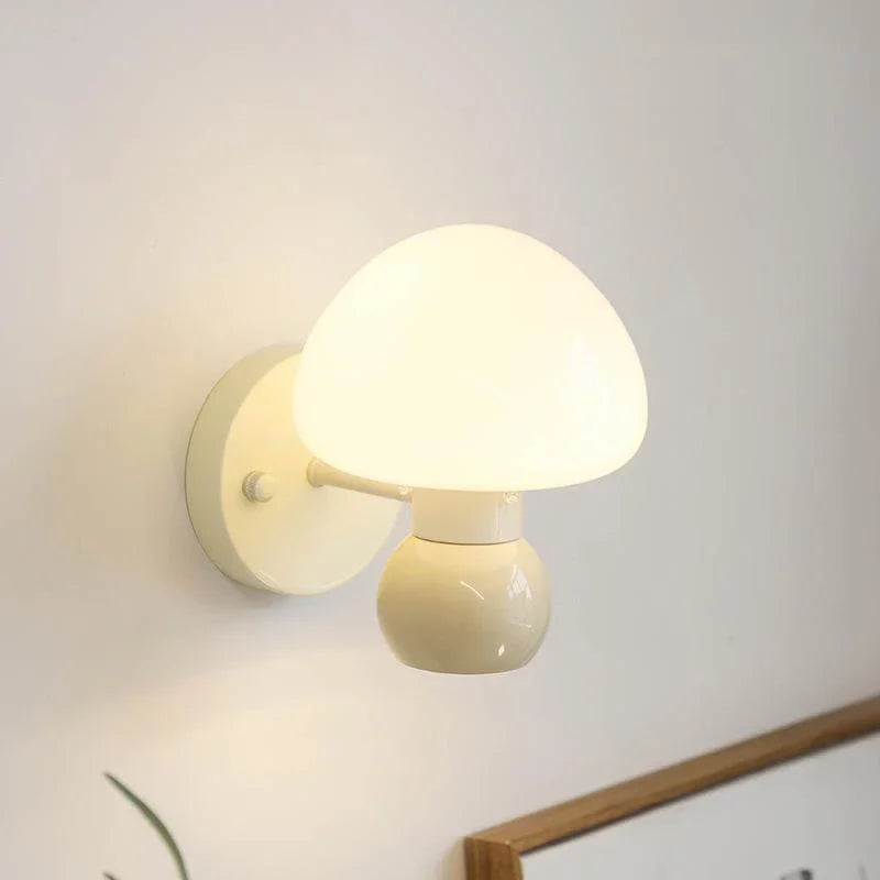 Applique murale crème champignon Double tête G9 - vue 5 sur 6
