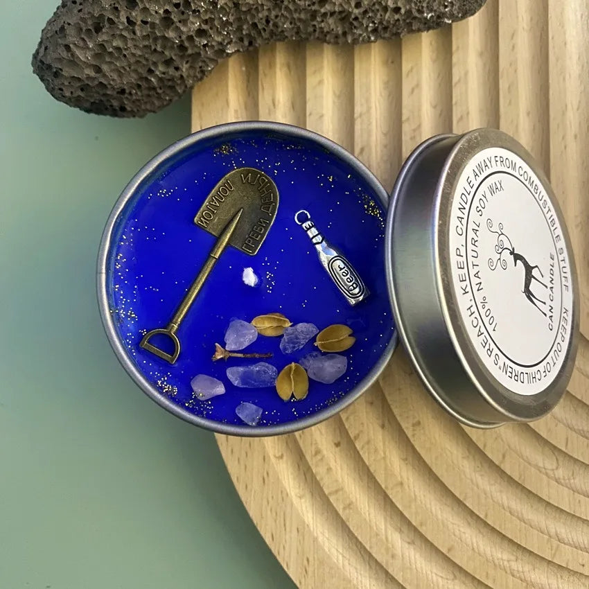 bougies parfumées en cristal avec fleur cadeau fait main pour aromathérapie - vue 9 sur 9