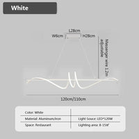 Moderne LED-Pendelleuchte für Innenraumdekor und Cafés