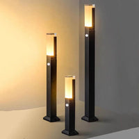 LED-Außenleuchte mit Bewegungsmelder und Erdspieß aus Aluminium