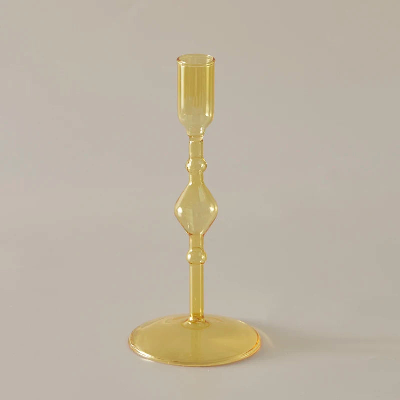 bougeoir en verre pour décoration intérieure créative et élégante - vue 9 sur 18