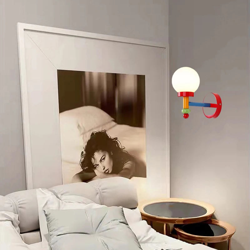 suspension en verre blanc avec fil réglable pour enfants - vue 5 sur 11