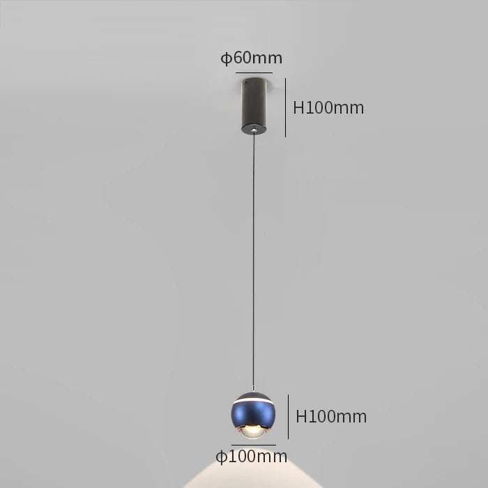 suspension moderne en forme de boule pour intérieur créatif