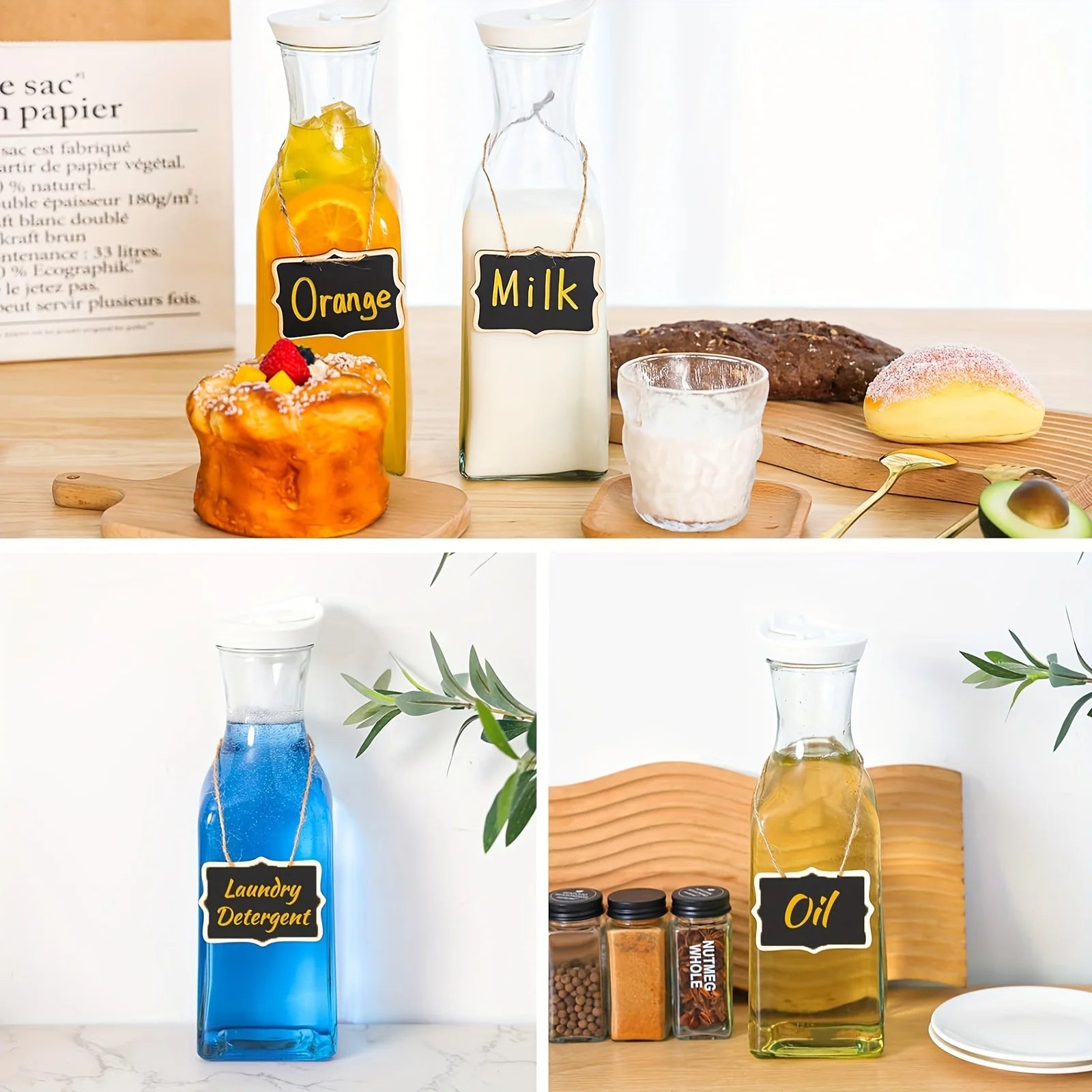 Carafe eau plastique avec couvercle usage fête polyvalente - vue 6 sur 6