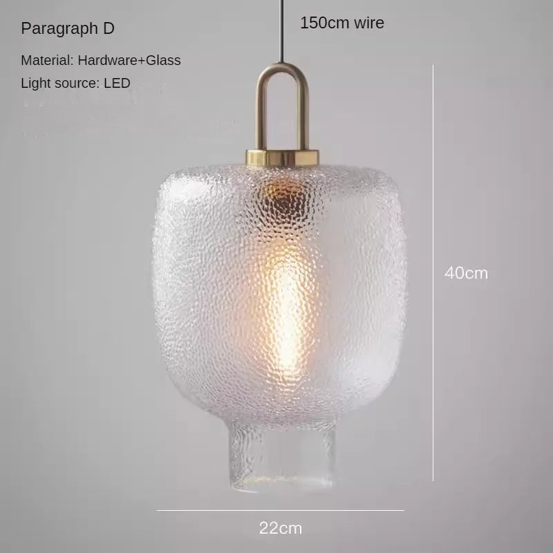 lustre en verre minimaliste design luxueux pour décoration moderne