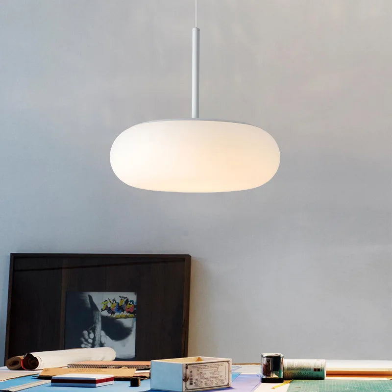 lustre nordique simple led suspendu pour éclairage décoratif - vue 4 sur 14
