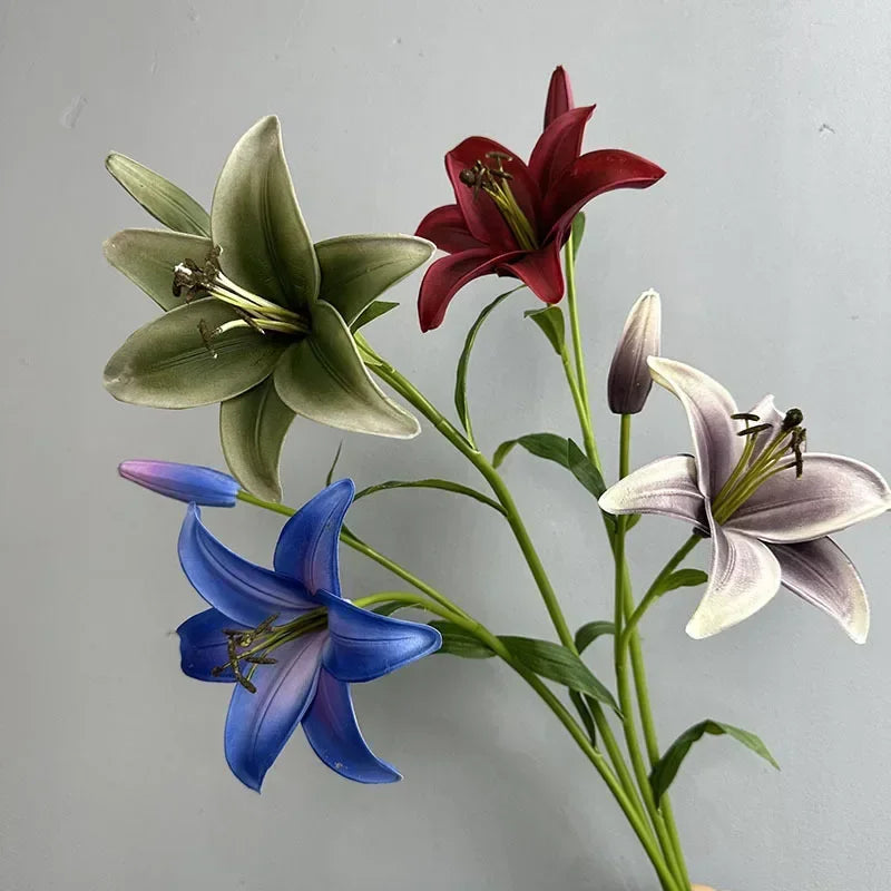 branche de lys artificielle décoration florale pour intérieur - vue 7 sur 11