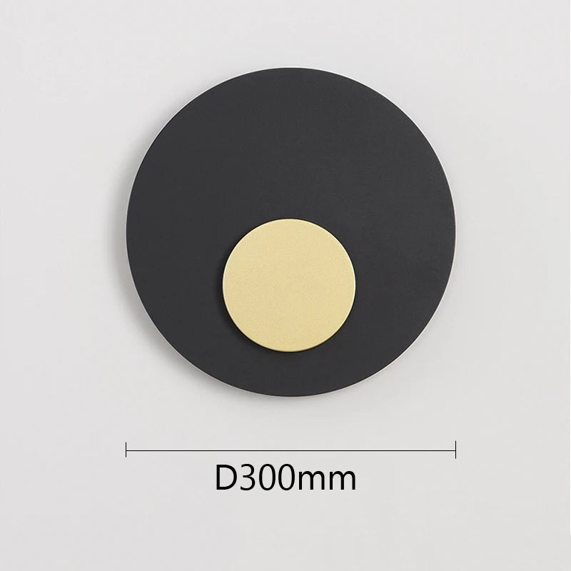 LED-Wandleuchte goldene Mond nordisches Design dekorativ - vue 5 sur 8