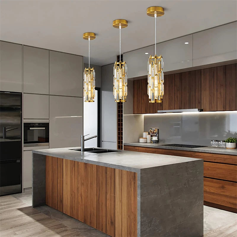 lustre en cristal moderne pour éclairage intérieur élégant - vue 10 sur 18
