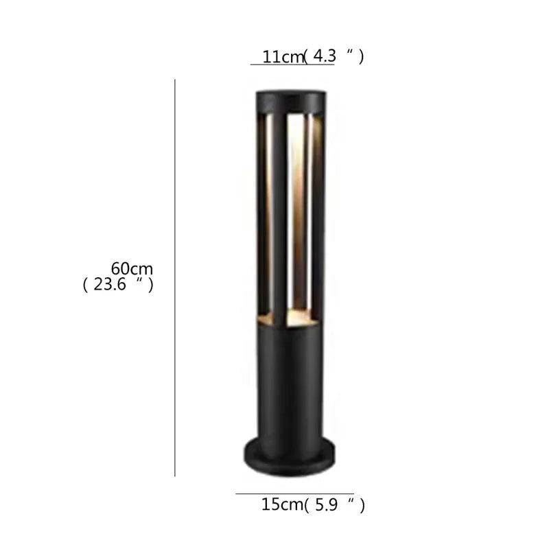 Moderne LED-Außenleuchte für Garten und Hof - vue 11 sur 47