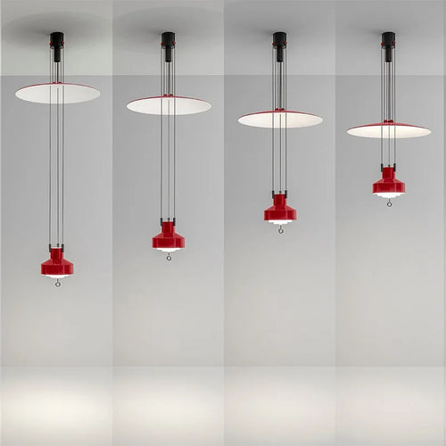 Height Adjustable Suspension Italian Designer Pendant Lamp Hanging Light For Kitchen Restaurant Living Dining Room
