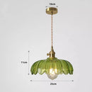 Vintage Pendelleuchte aus gefärbtem Glas für stilvolle Inneneinrichtung