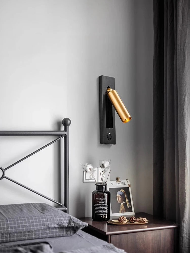 applique murale led rotative avec interrupteur pour lecture - vue 6 sur 23