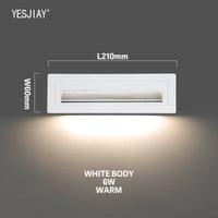 Lumières d'escalier Led étape lumières 3W/6W 86/210mm en aluminium encastré extérieur étanche intégré escalier mur Led lampe pour les étapes de la maison