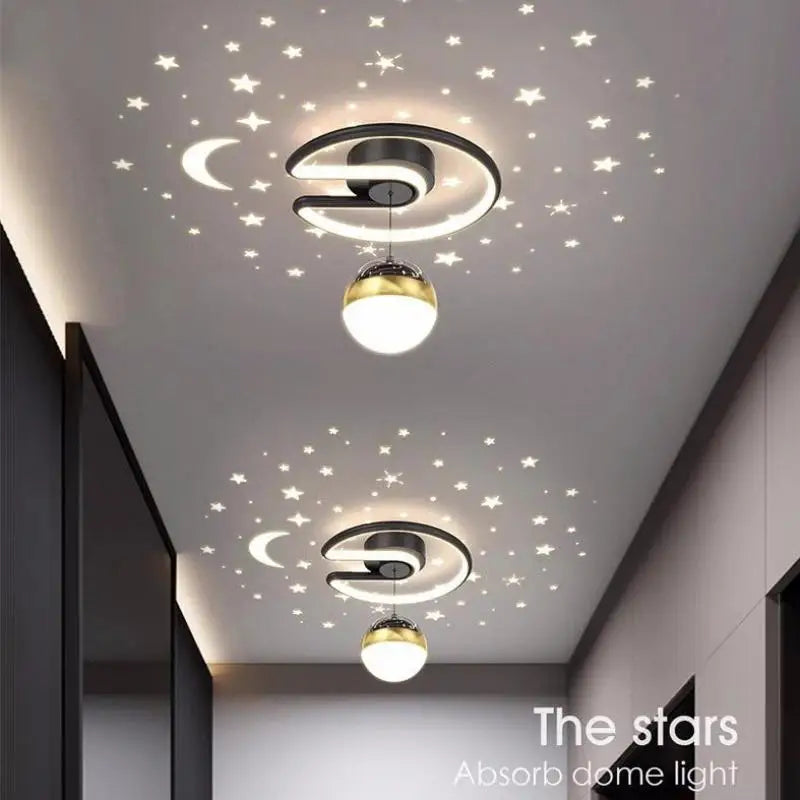 suspension boule led étoilée pour décoration intérieure et extérieure - vue 4 sur 9