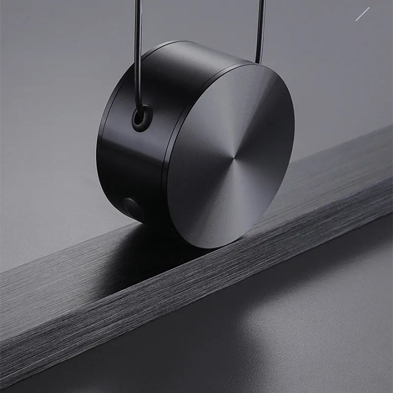 lustre nordique led long suspension réglable suspension lampe - vue 5 sur 9