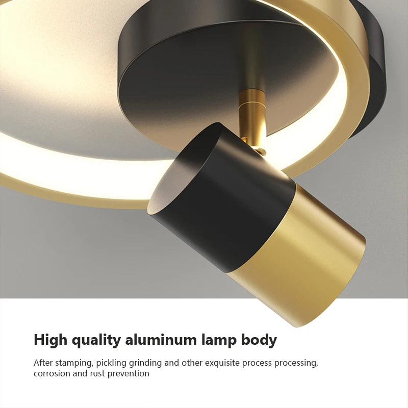 plafonnier led moderne nordique chic pour décoration intérieure - vue 6 sur 9