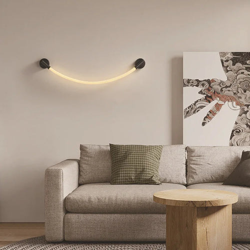 Minimalistische flexible LED-Wandleuchte aus Silikon im Luxus-Design - vue 4 sur 10