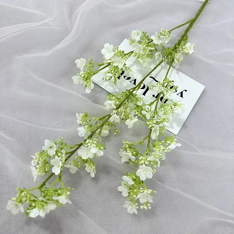 branches de gypsophile artificielles en soie pour décoration intérieure - vue 11 sur 14