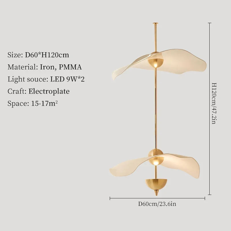 suspension moderne en led pour décoration intérieure élégante