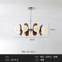 New Modern Luxury Living Room Pendant LampDecorationIndoor Hall, Bedroom,Attic, Kitchen,White Glass Led Lamp Package Chandelier
