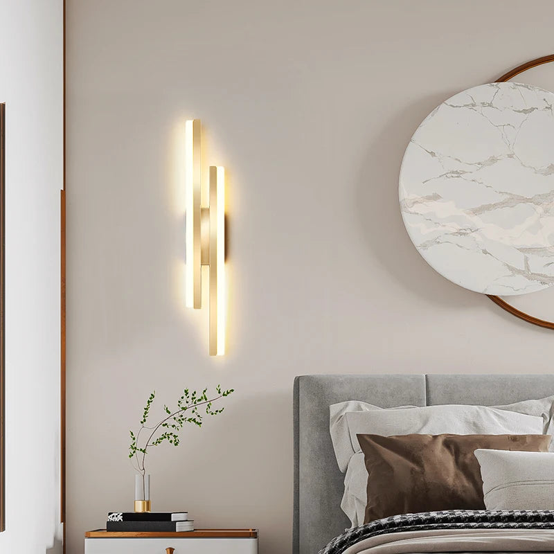 applique murale longue bande design simple moderne nordique - vue 5 sur 10