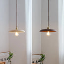 suspension led en bois et laiton style nordique moderne