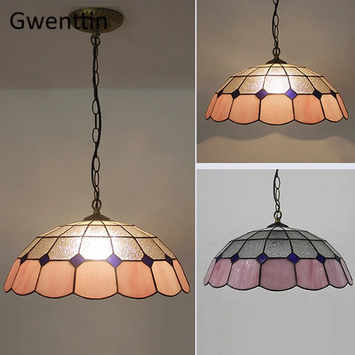 Pendelleuchte aus Buntglas im Tiffany-Stil für Ihre Inneneinrichtung - vue 3 sur 26