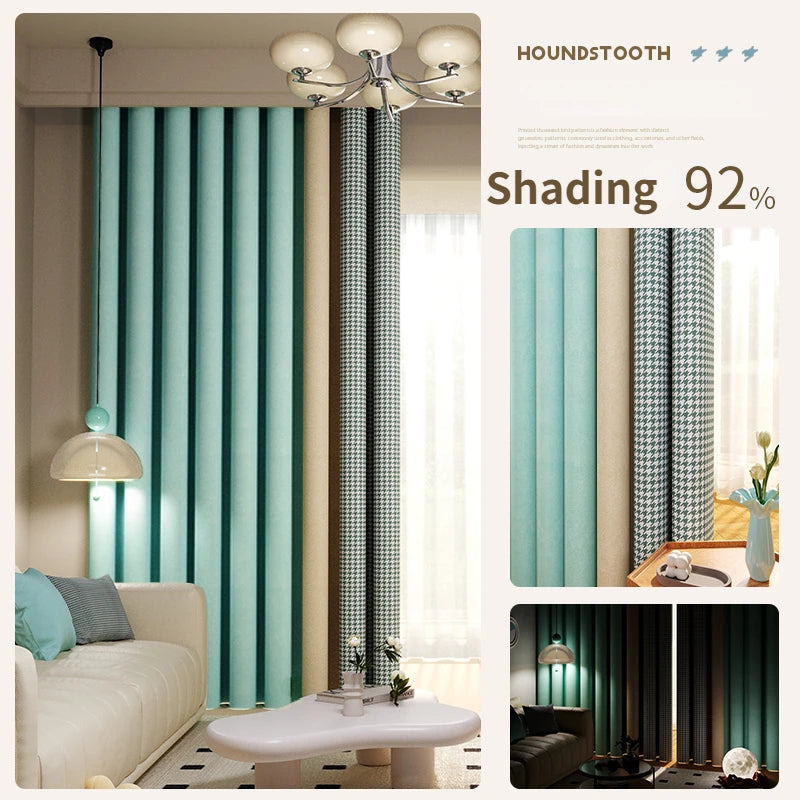 Rideau occultant moderne minimaliste pour salon et chambre