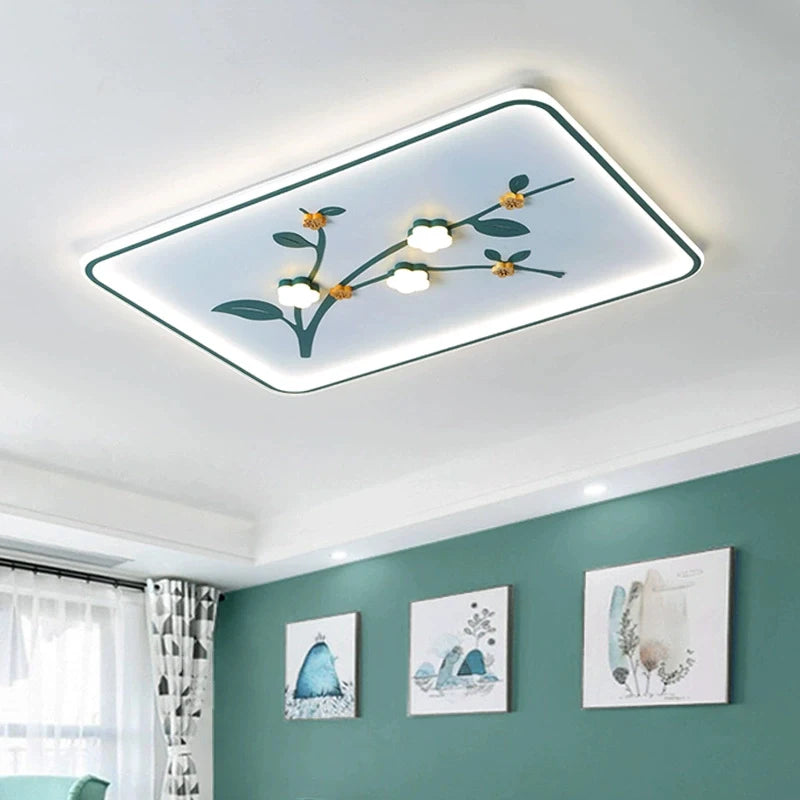LED-Deckenleuchte im floralen Design für moderne Deckengestaltung - vue 4 sur 12