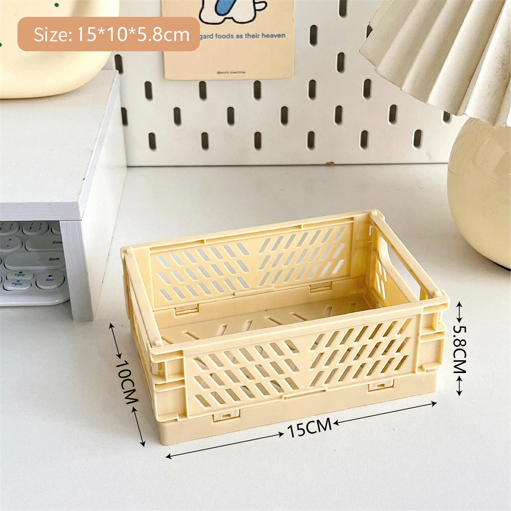 panier pliable empilable pour rangement maquillage bijoux jouets - vue 16 sur 19