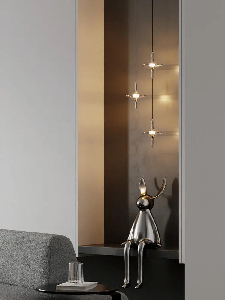 lustre à led design pour intérieur moderne élégant - vue 5 sur 10