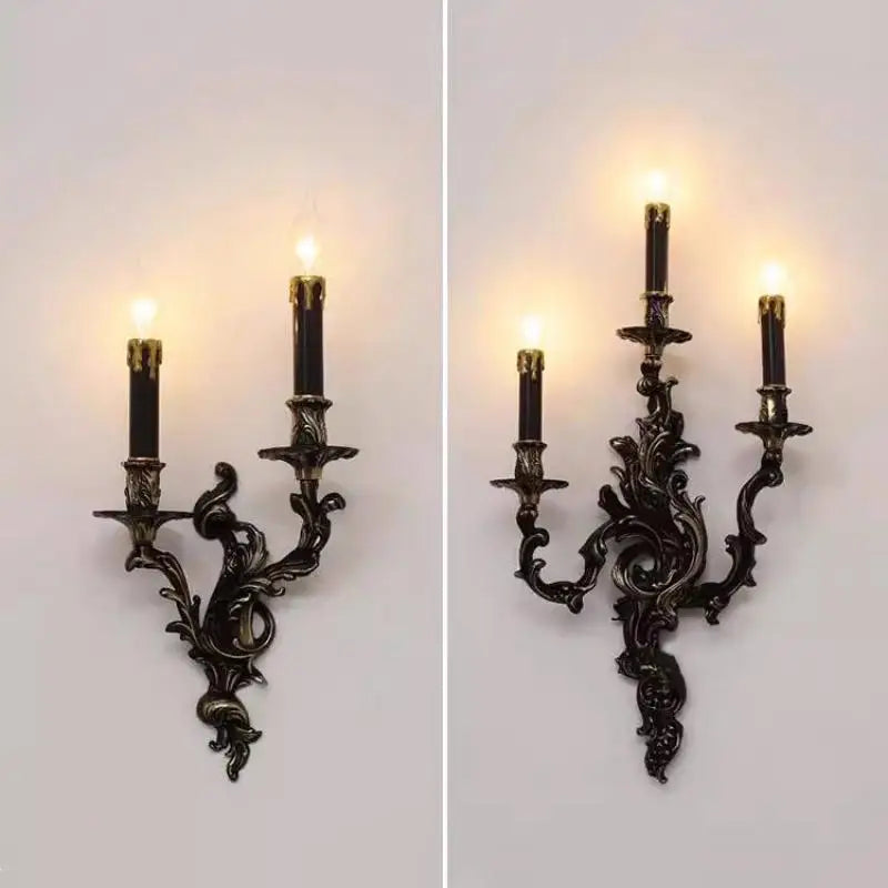 Vintage-Wandleuchte aus Kupfer mit elegantem LED-Licht - vue 4 sur 8