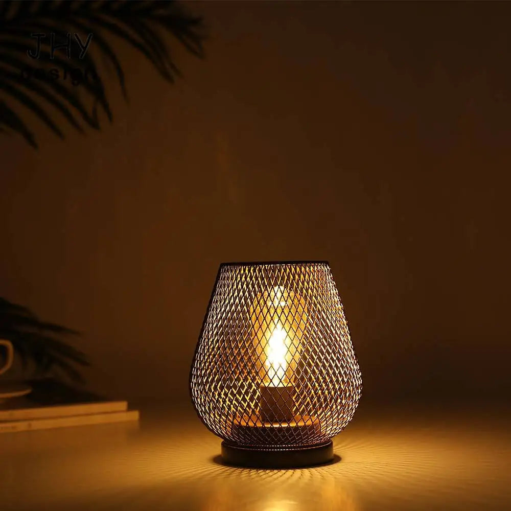 Lampe de Table à Cage en métal - vue 5 sur 9