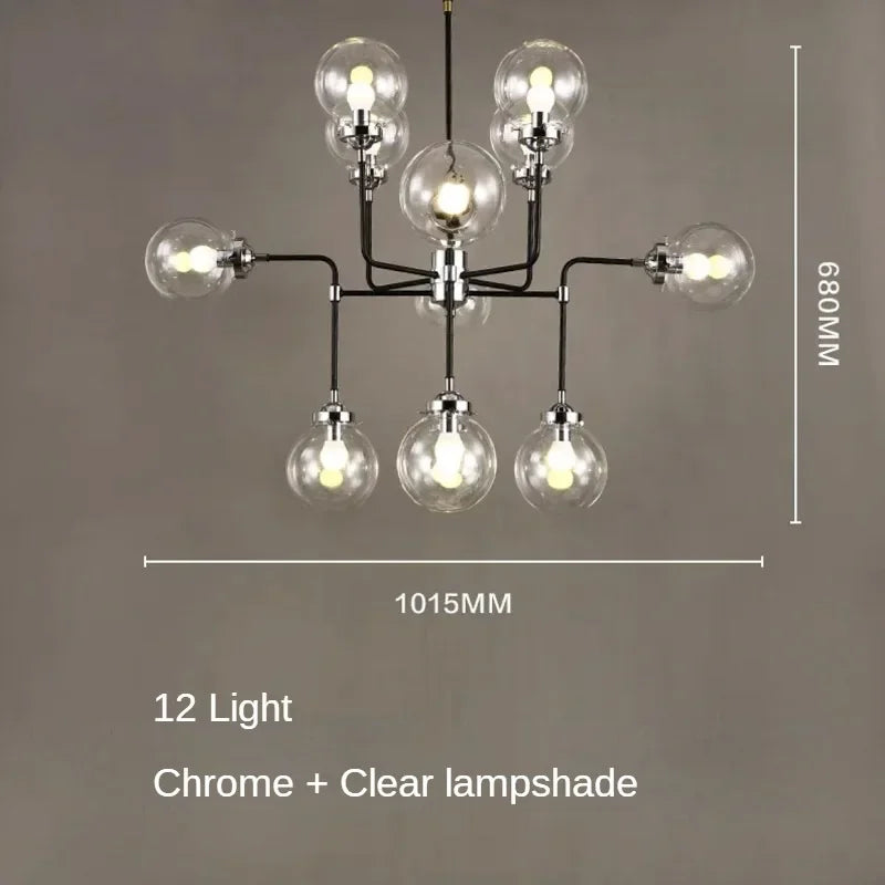 lustre artistique en verre pour décoration intérieure moderne - vue 19 sur 24