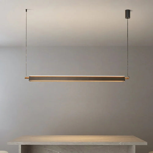 Moderne LED-Pendelleuchte für elegante Wohnraumdekoration - vue 6 sur 9