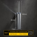 porte-brosse mural en acier inoxydable durable sans perforation