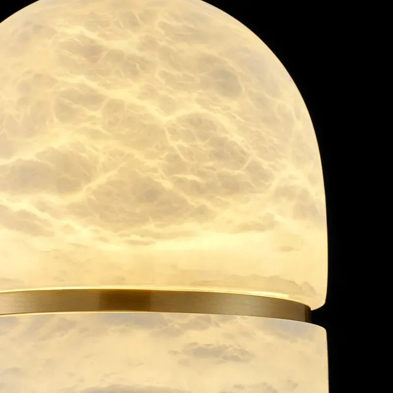 lustre moderne en marbre pour décoration d'intérieur suspendue - vue 6 sur 7