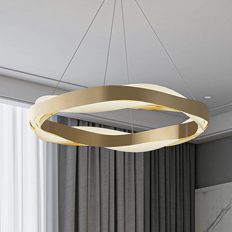 Moderner Kronleuchter Pendelleuchte elegantes Design Innenbeleuchtung - vue 3 sur 13