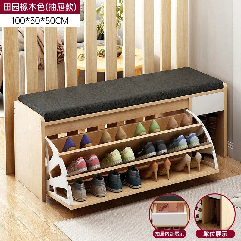 armoires à chaussures modernes de rangement vertical design japonais - vue 18 sur 21