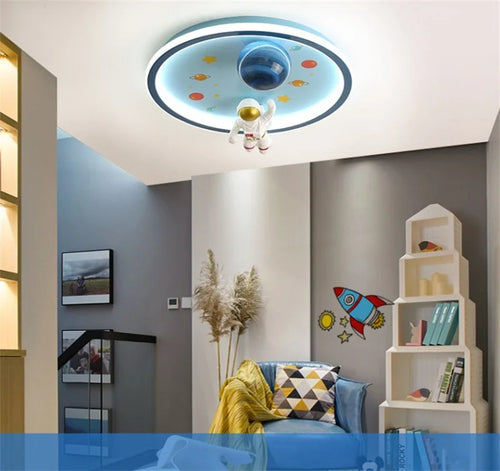 LED-Deckenleuchte moderner Astronaut dekorative Kinderleuchte - vue 6 sur 6