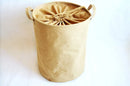 panier à linge pliable en coton et lin pour rangement