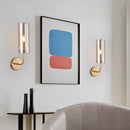 applique murale led moderne en verre doré luminaire décoratif d'intérieur