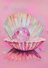 affiche créative de boule disco abstraite rétro pour décoration artistique