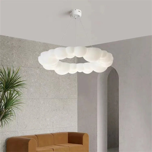 plafonnier led moderne design nordique en forme de nuage