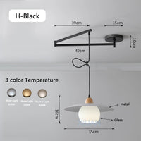 lustre led avec bras réglable pour bar et restaurant