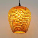 lampes suspendues style chinois tricotées à la main en bambou